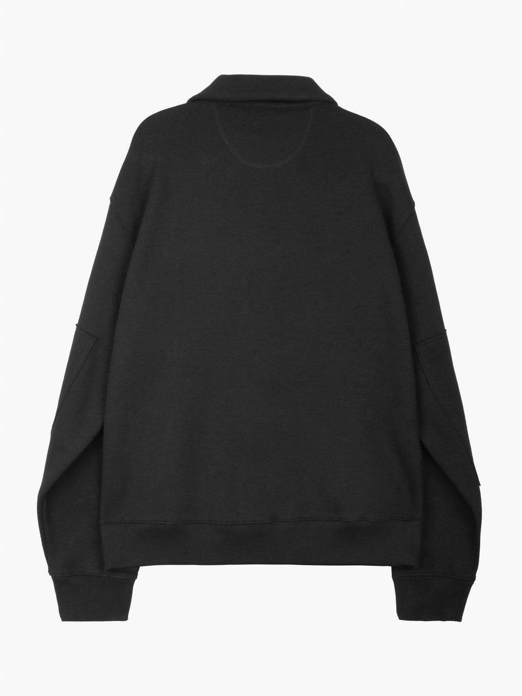 Jiyong Kim - Sun-Bleached Half Zip Sweatshirt (Black) product image 10 | TRAB K-Fashion Australia