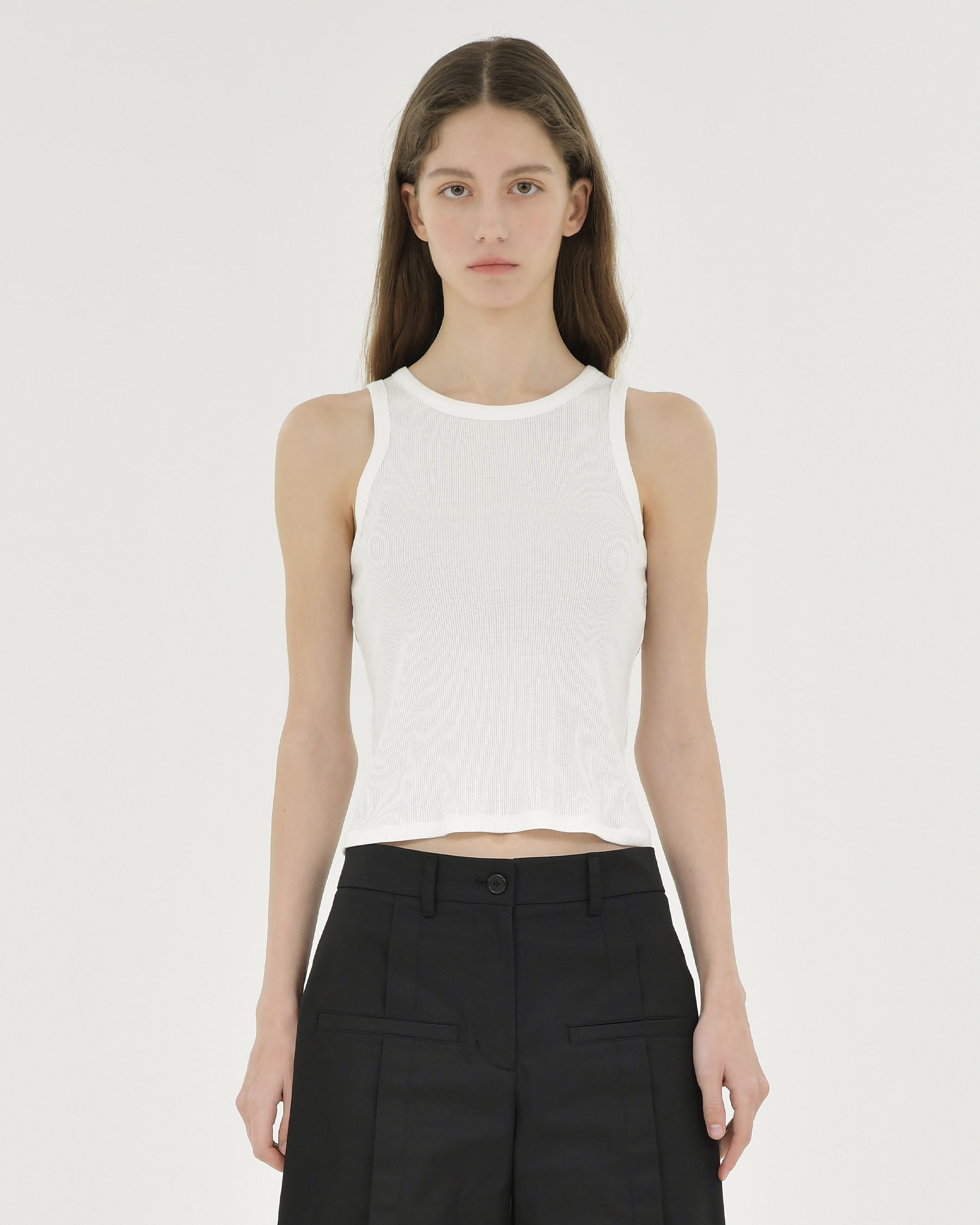 Brownyard - Sleeveless Top (White) product image 1 | TRAB K-Fashion Australia