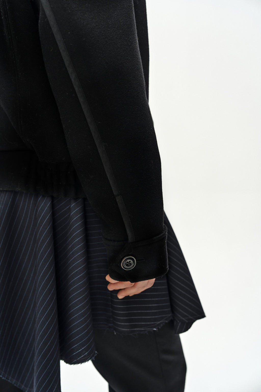 Andersson Bell - Linus Harrington Wool Jacket (black) (Black) product image 13 | TRAB K-Fashion Australia