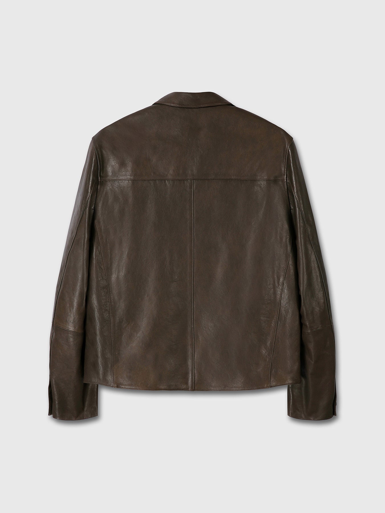 Tonywack - Vegetable Lamb Leather Chore Jacket (Faded Brown) product image 10 | TRAB K-Fashion Australia