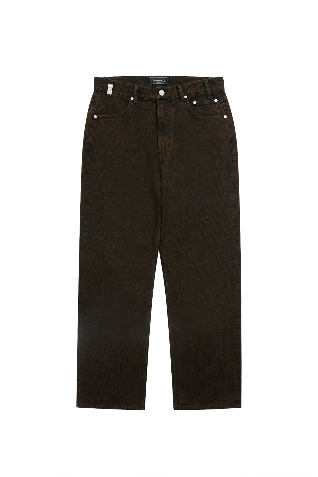 Stu - Straight Denim Pants (Brown) product image 11 | TRAB K-Fashion Australia