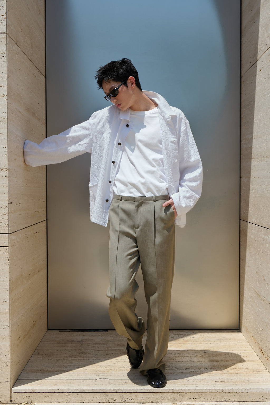 STU - Seersucker Jacket (White) product image 9 | TRAB K-Fashion Australia