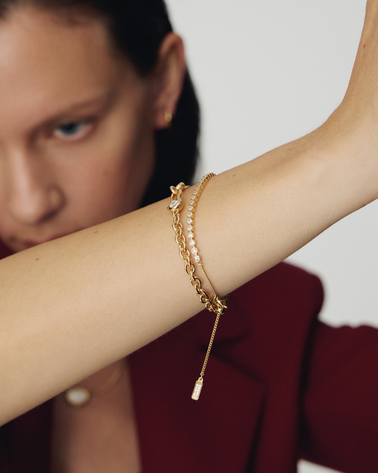 Numbering - Bezel Set Tennis Bracelet #3902 product image 4 | TRAB K-Fashion Australia