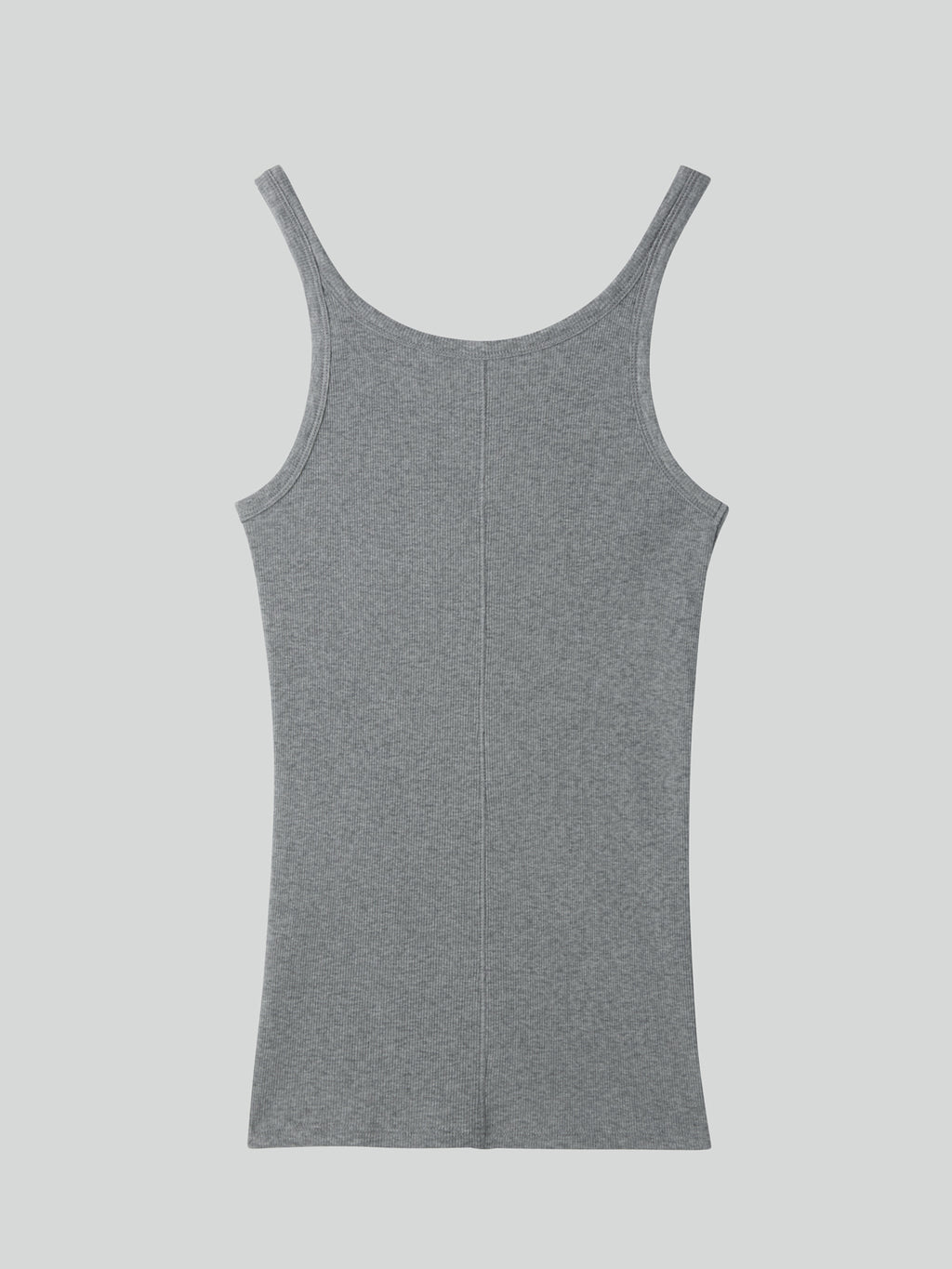 Recto - Deep Scoop Tank Top (Melange Grey) product image 2 | TRAB K-Fashion Australia