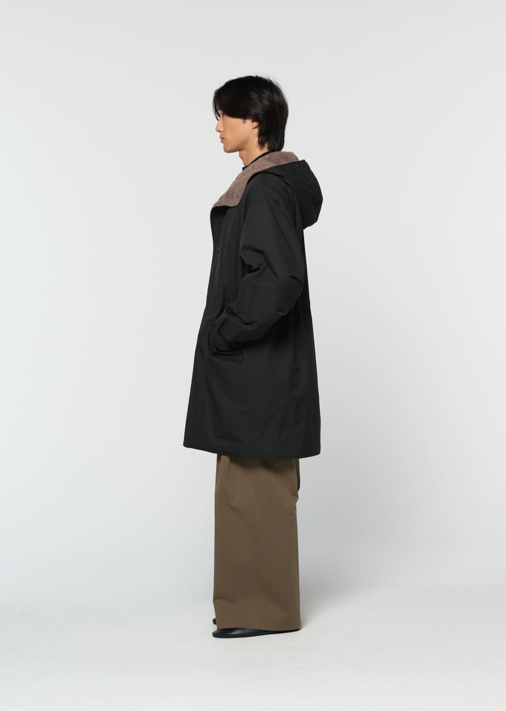Amomento - padded shearling parka (Black) product image 6 | TRAB K-Fashion Australia