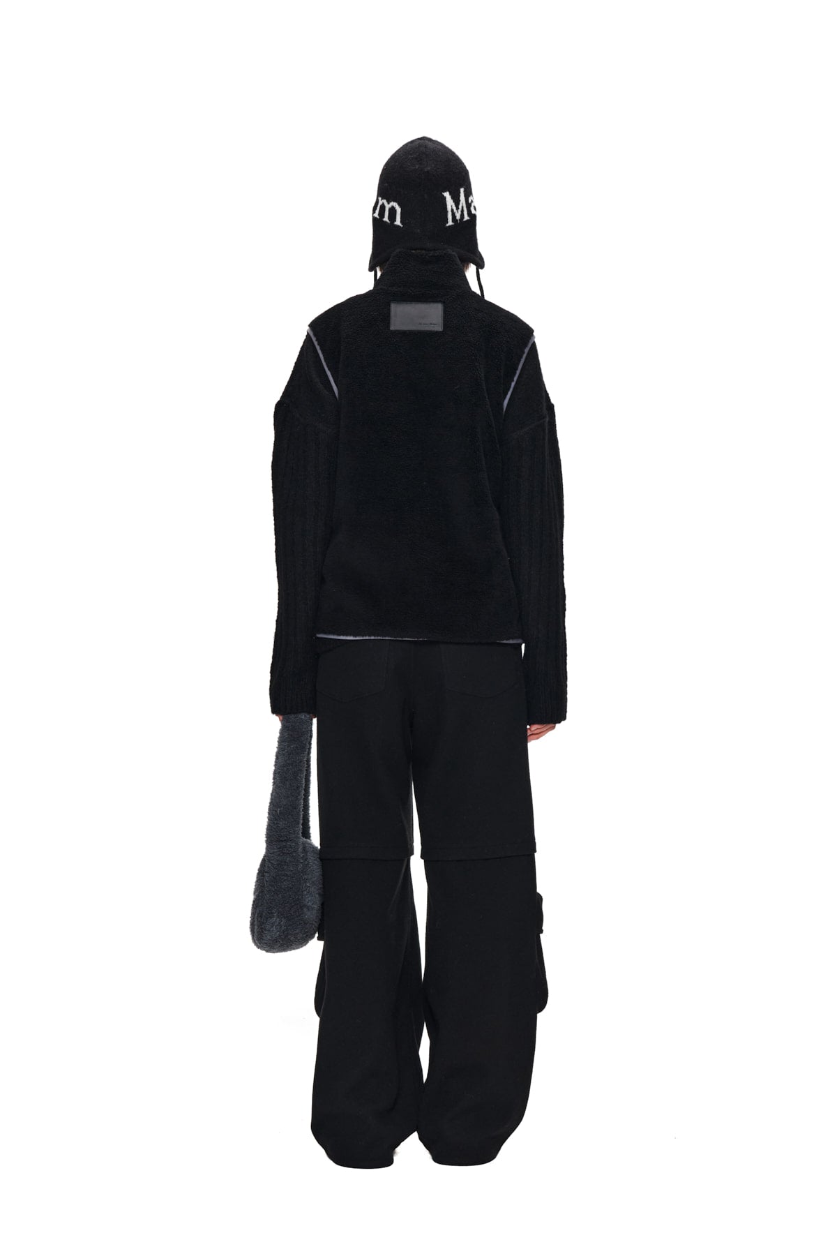 Matin Kim - Round Pocket Fleece Vest (Black) product image 7 | TRAB K-Fashion Australia