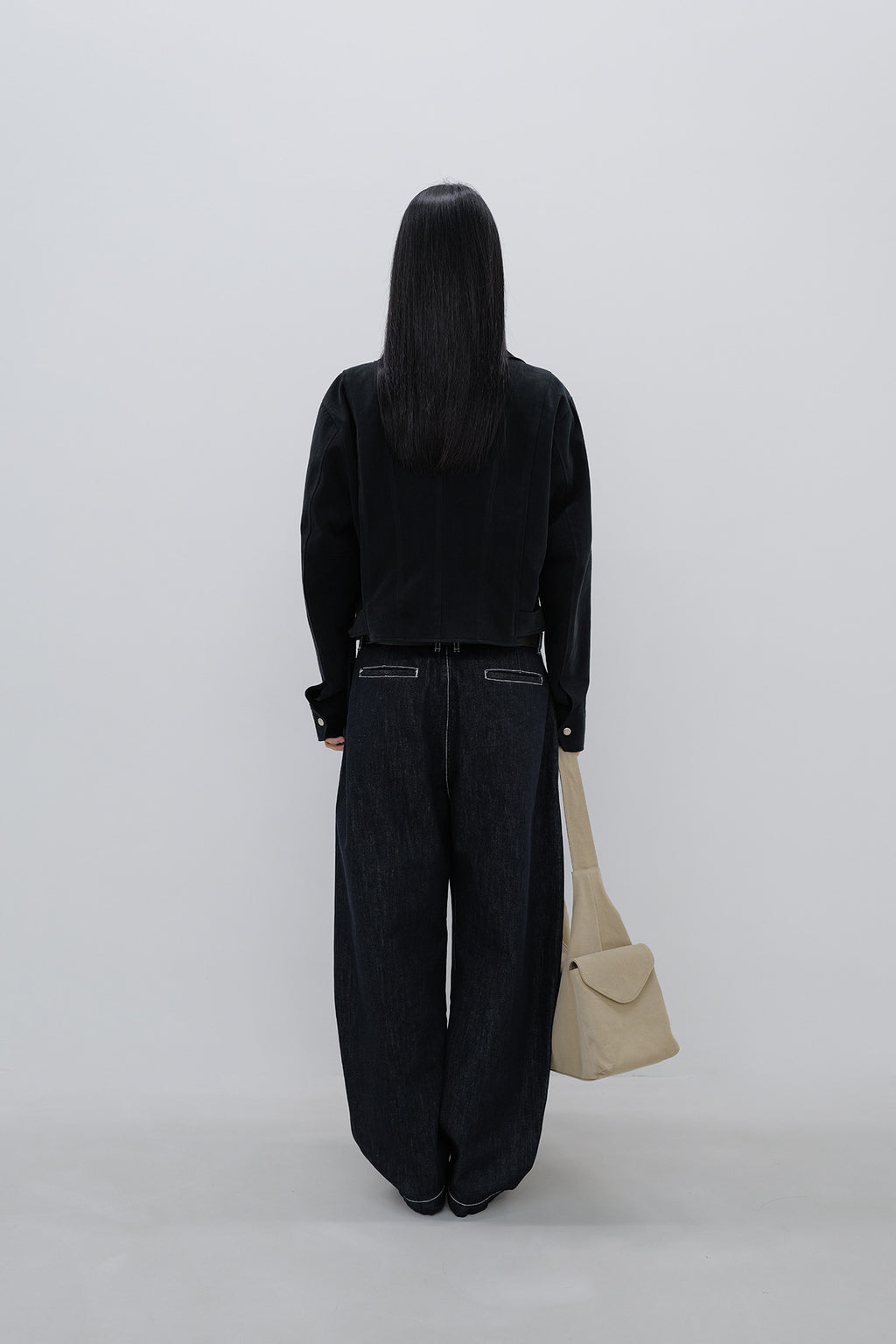 Deinet - Deinet Curved Denim Pants (Indigo) product image 3 | TRAB K-Fashion Australia