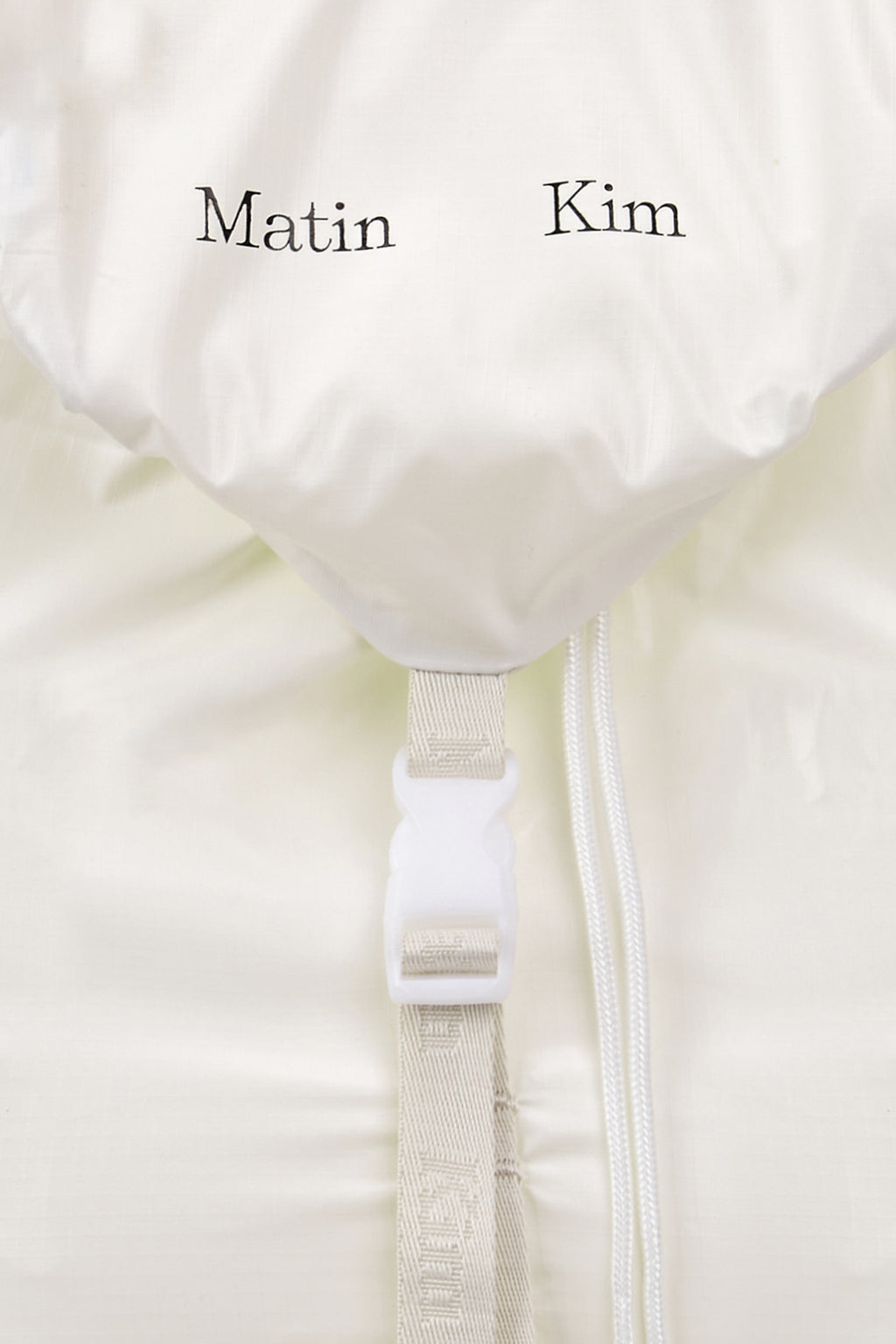 Matin Kim - Glossy Packable Backpack (White) product image 3 | TRAB K-Fashion Australia