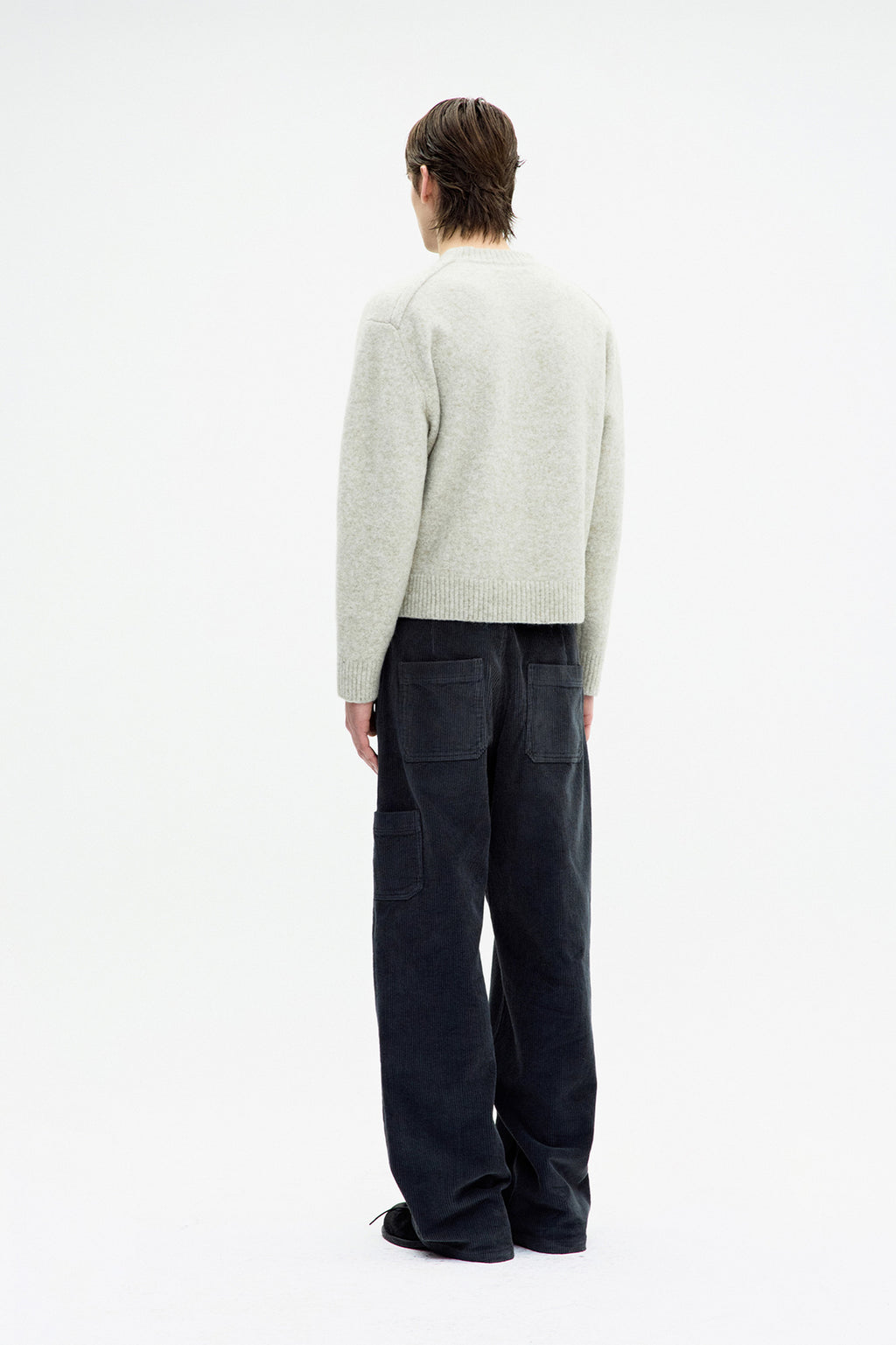 Coor - Corduroy Carpenter Pocket Pants (Charcoal) product image 4 | TRAB K-Fashion Australia