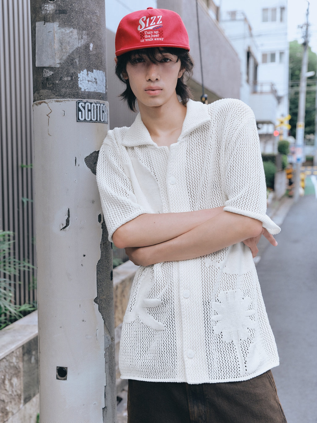 Stu - Graphic Knit Shirt (Cream) product image 14 | TRAB K-Fashion Australia