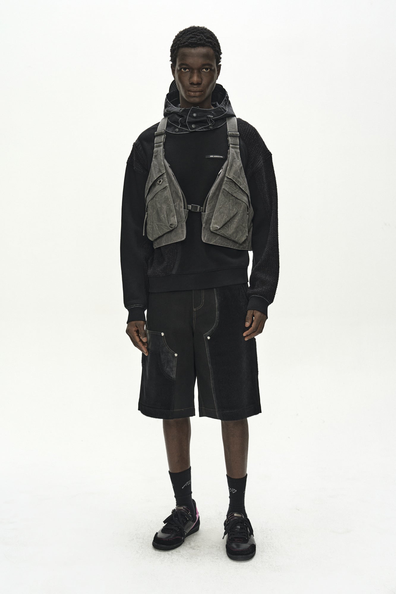 Andersson Bell - Tie-Dyed Vest Backpack (Anthracite) product image 2 | TRAB K-Fashion Australia