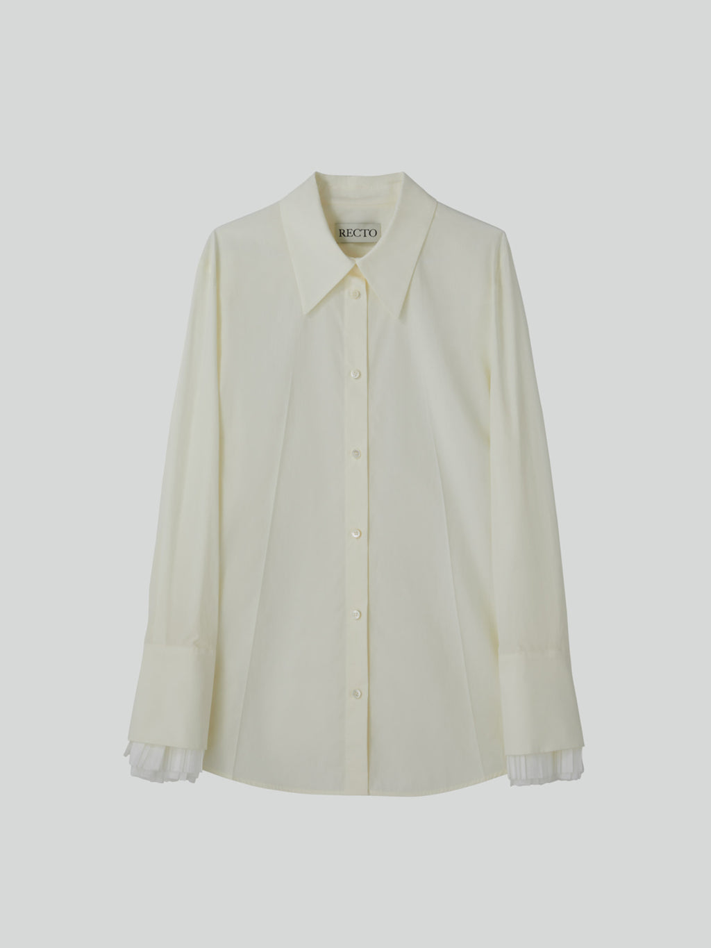 Recto - Pleats Cuffs Point Shirt (Cream) product image 10 | TRAB K-Fashion Australia
