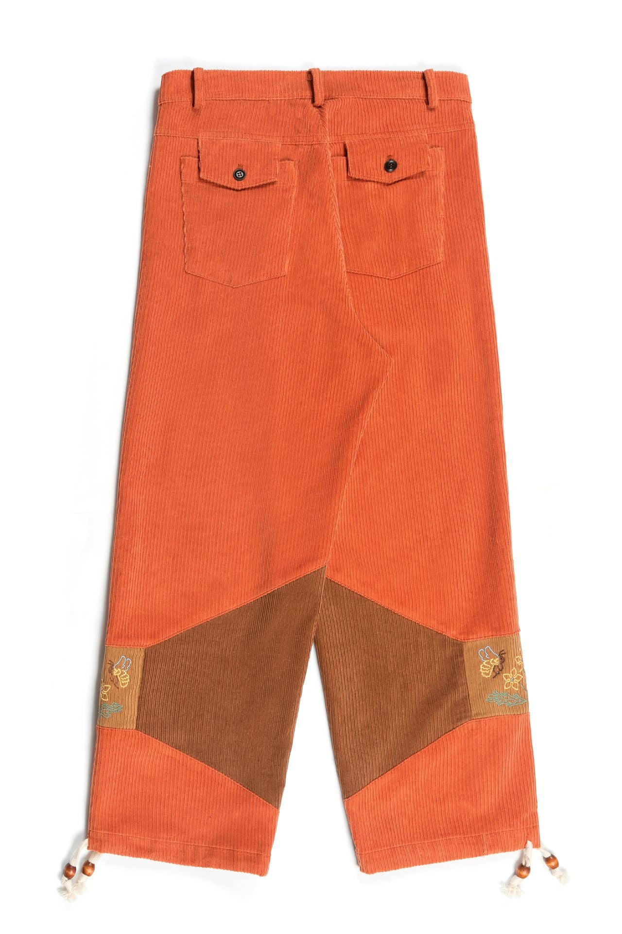 Ioedle - Story Flower Pillow Cap Corduroy Pants (Orange) product image 3 | TRAB K-Fashion Australia