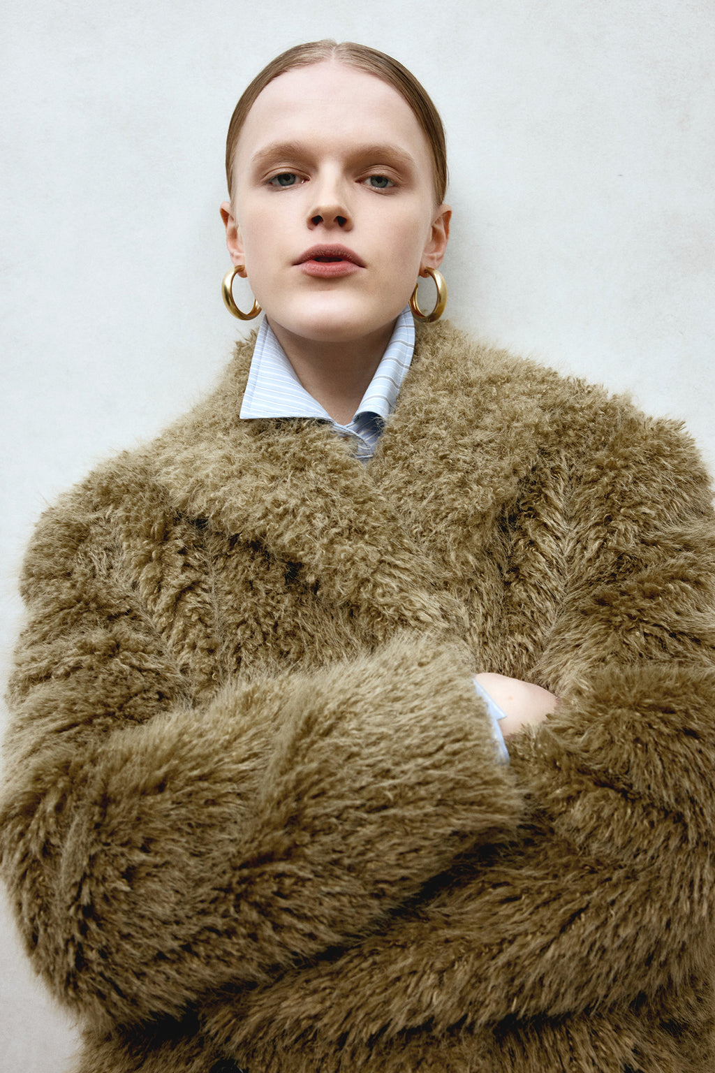 Andersson Bell - Fields Fur Buttons Coat (Khaki) product image 4 | TRAB K-Fashion Australia