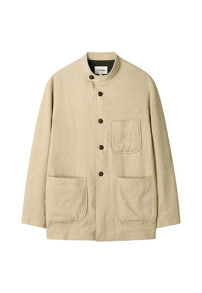 Art if acts - Silk French Forestiere Jacket (Beige) product image 7 | TRAB K-Fashion Australia
