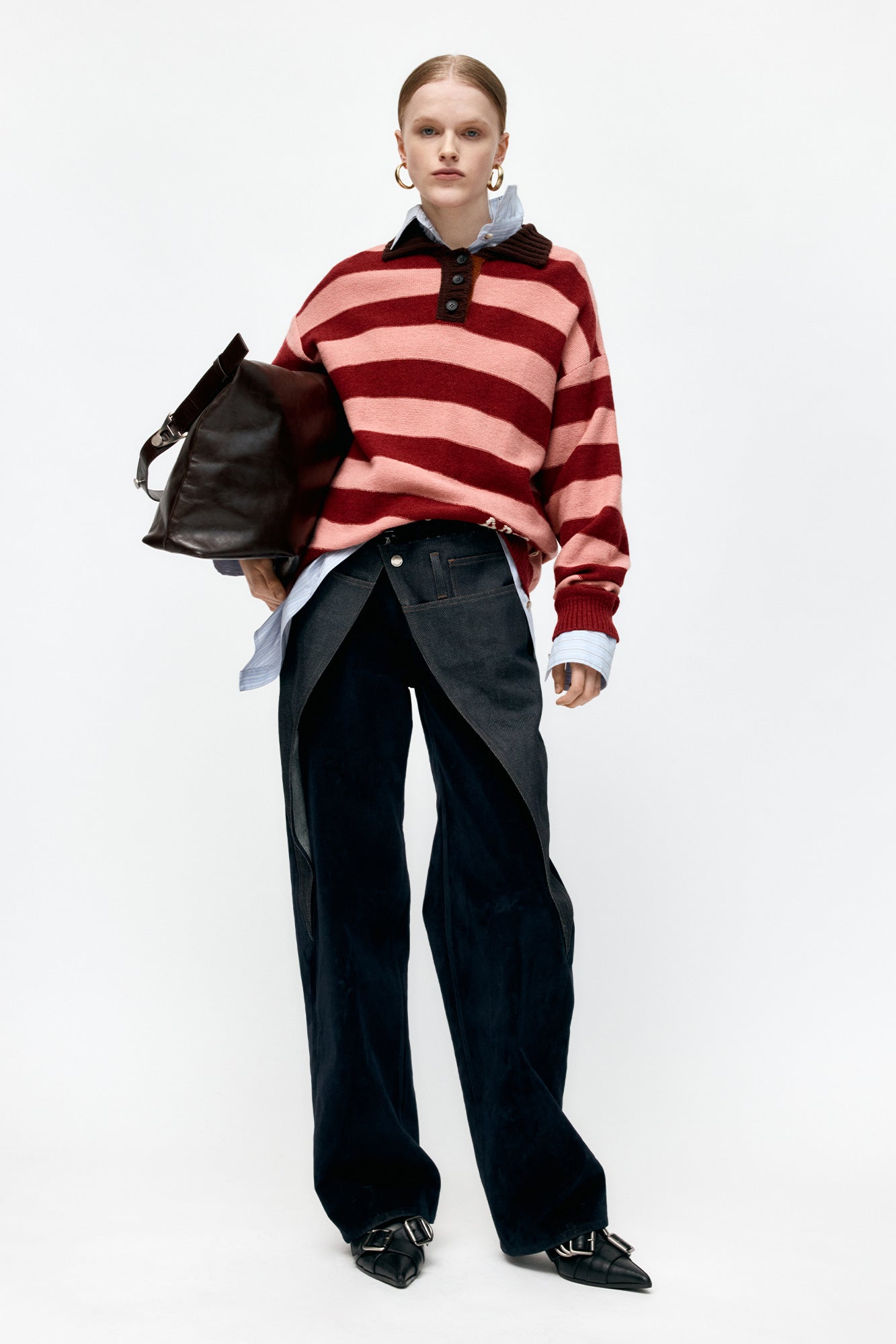 Andersson Bell - Zoe Wrap Pants (Blue) product image 3 | TRAB K-Fashion Australia