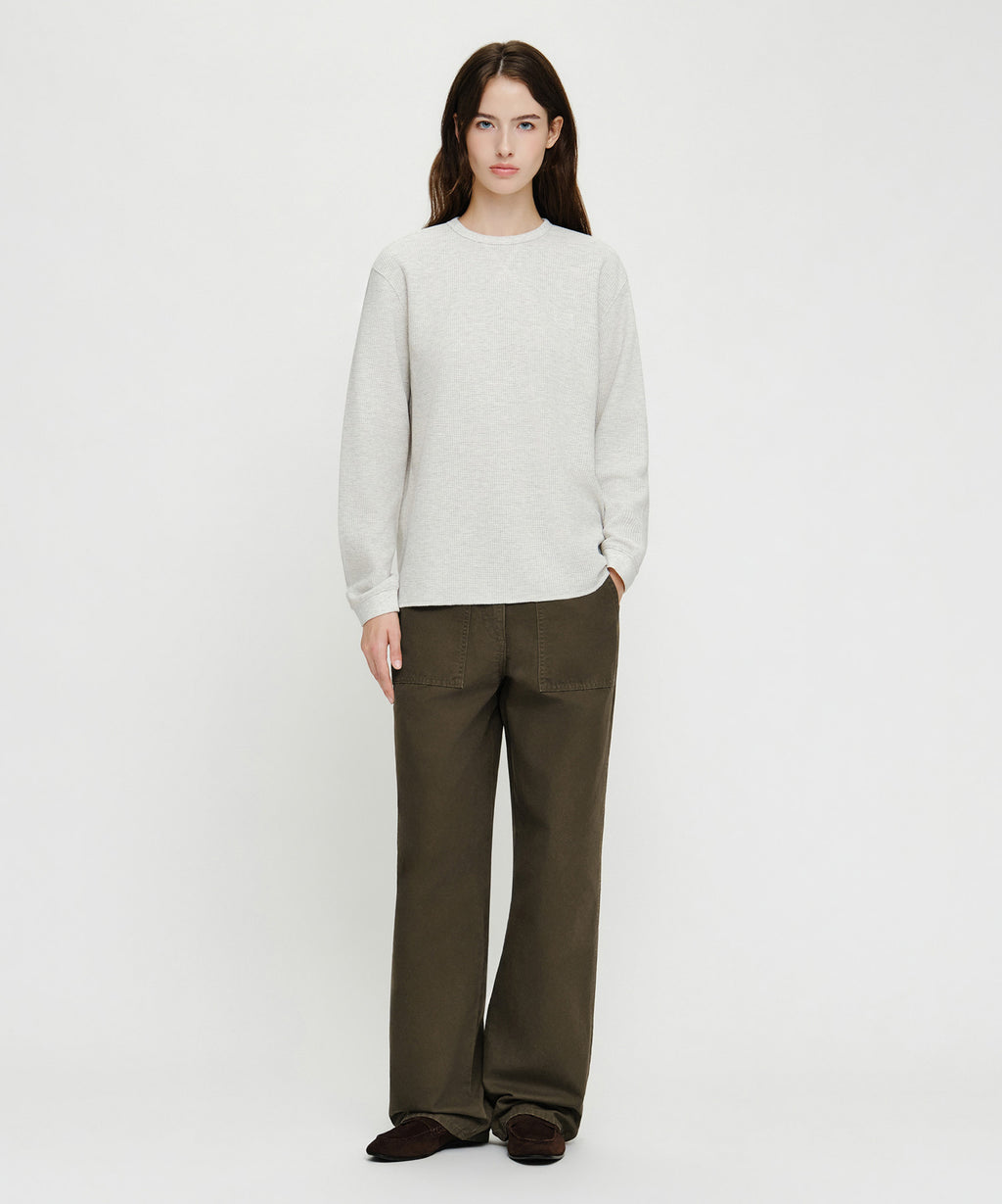 Marithe & Francois Girbaud - Waffle Long Sleeve Tee (Oatmeal) product image 5 | TRAB K-Fashion Australia