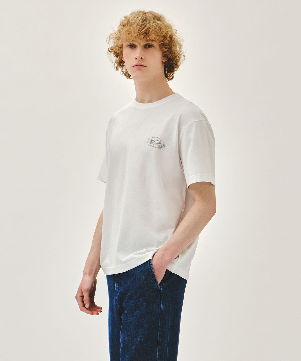 Marithe & Francois Girbaud - Vintage Logo Typo Tee (White) product image 2 | TRAB K-Fashion Australia