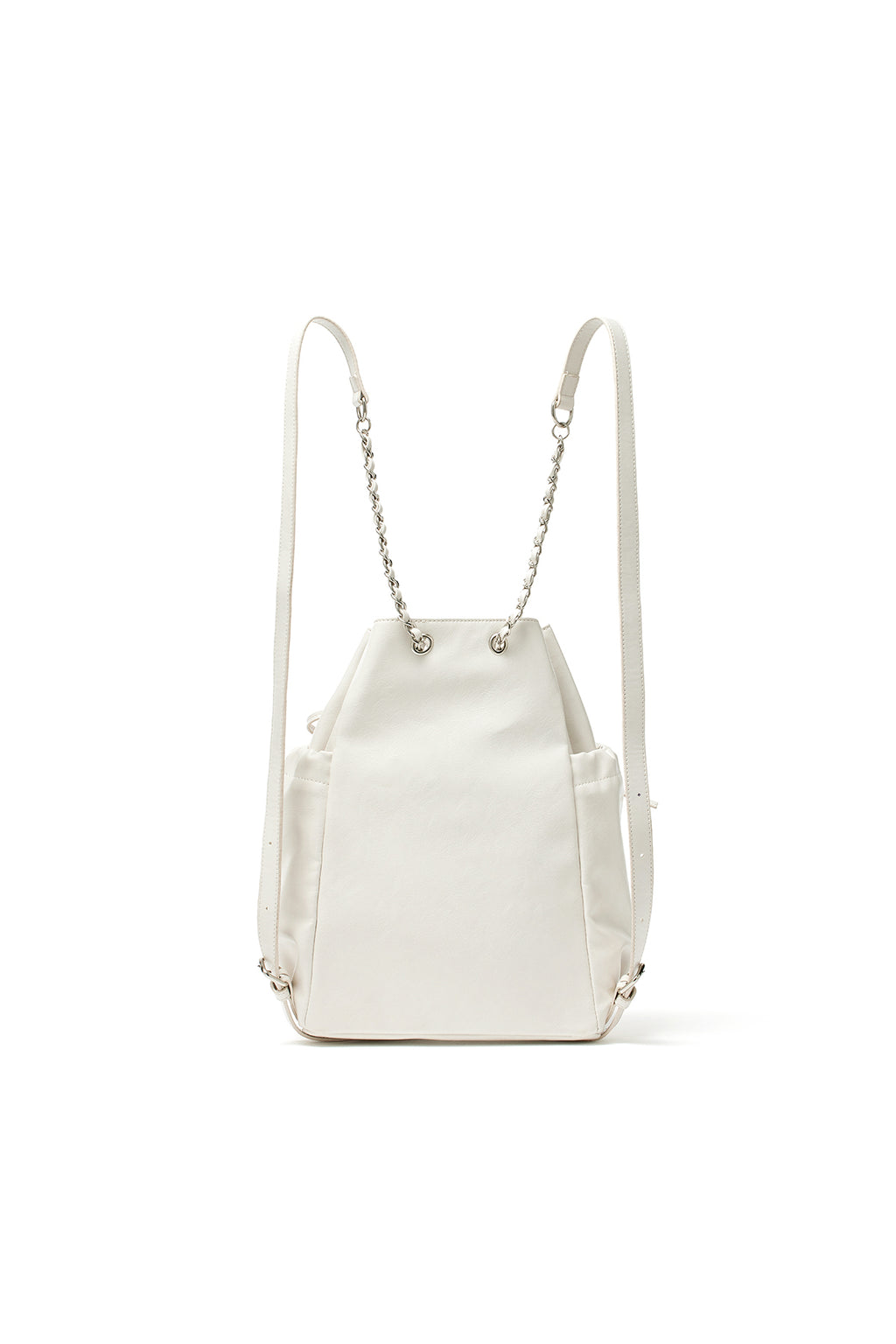Matin Kim - Draw String Ribbon Back Pack (Ivory) product image 3 | TRAB K-Fashion Australia