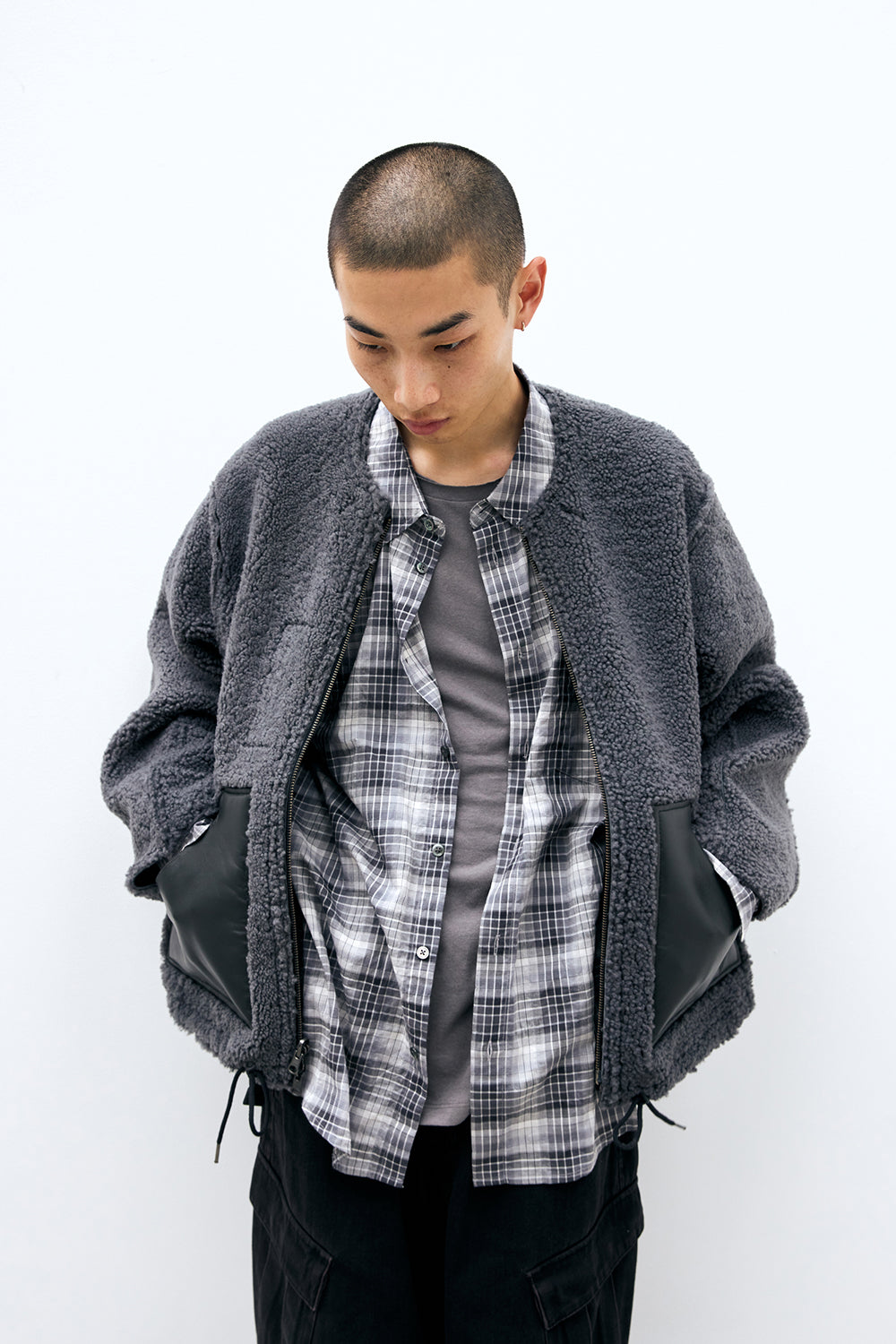 Hatchingroom - Classic Shirt Multi Check (Grey) product image 7 | TRAB K-Fashion Australia