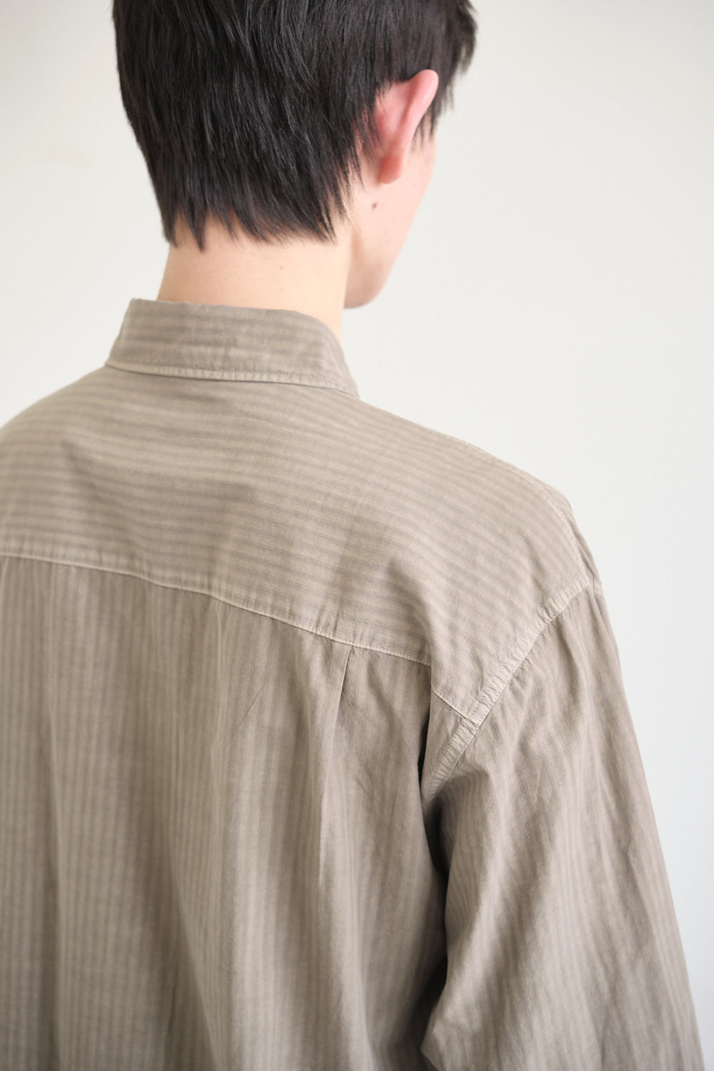 Hatchingroom - Shadow Stripe Shirt (Dusty Orange) product image 8 | TRAB K-Fashion Australia