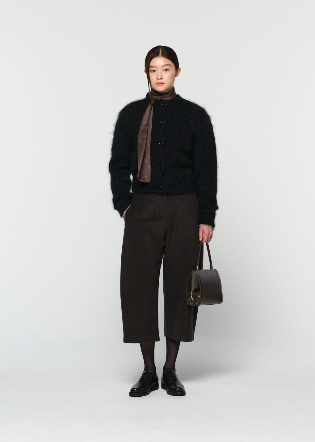 Amomento - mohair bulky cardigan (Black) product image 9 | TRAB K-Fashion Australia