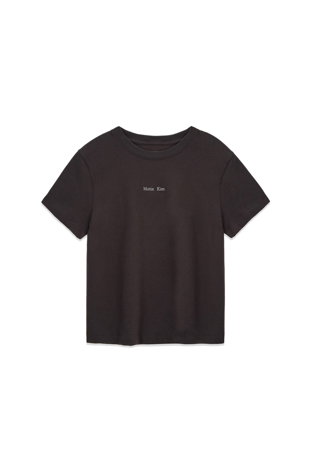 Matin Kim - Hangeul Logo Small Archive Top (Charcoal) product image 1 | TRAB K-Fashion Australia