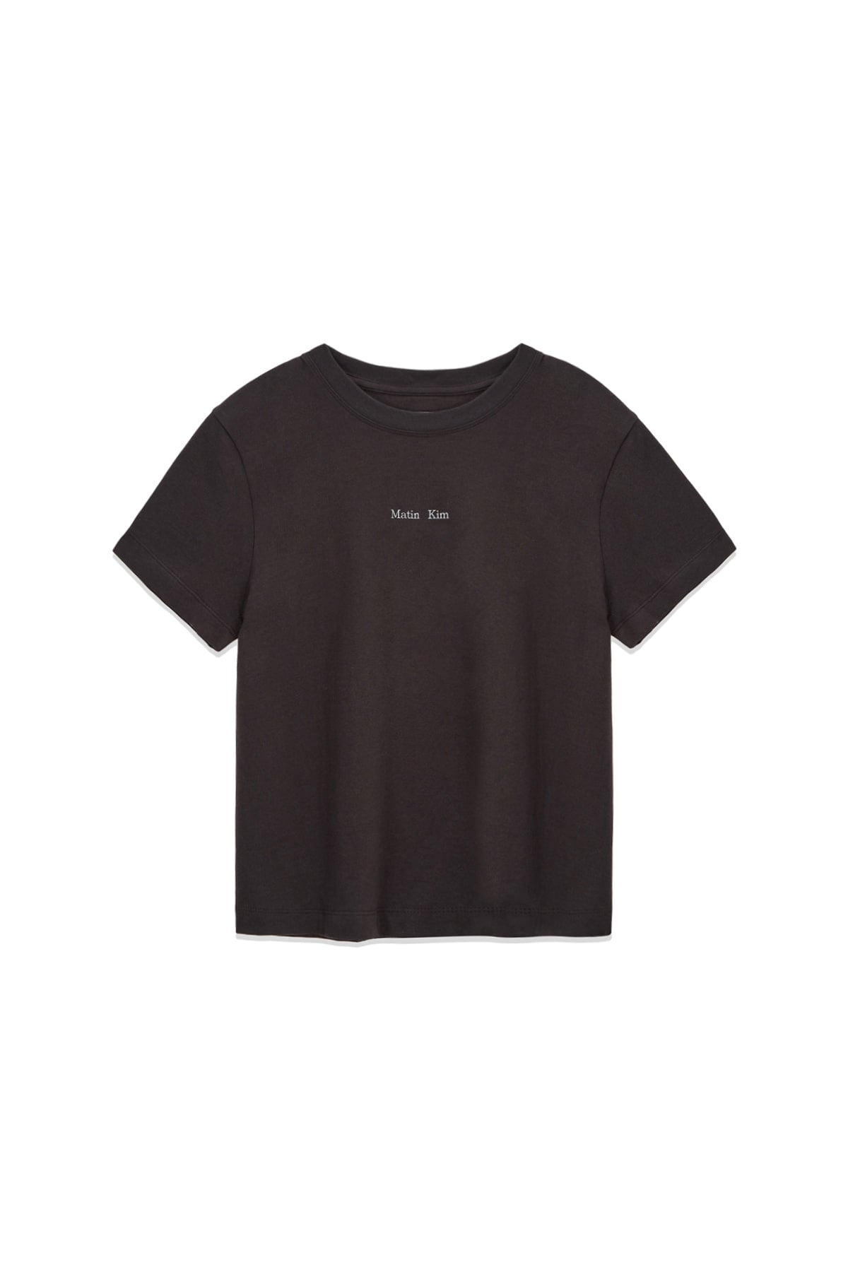 Matin Kim - Hangeul Logo Small Archive Top (Charcoal) product image 1 | TRAB K-Fashion Australia