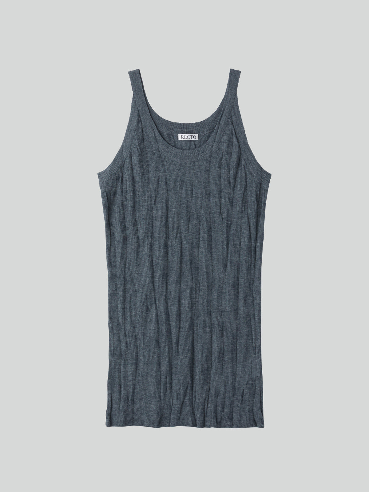 Recto - Crease Knit Tank Top (Cool Grey) product image 5 | TRAB K-Fashion Australia
