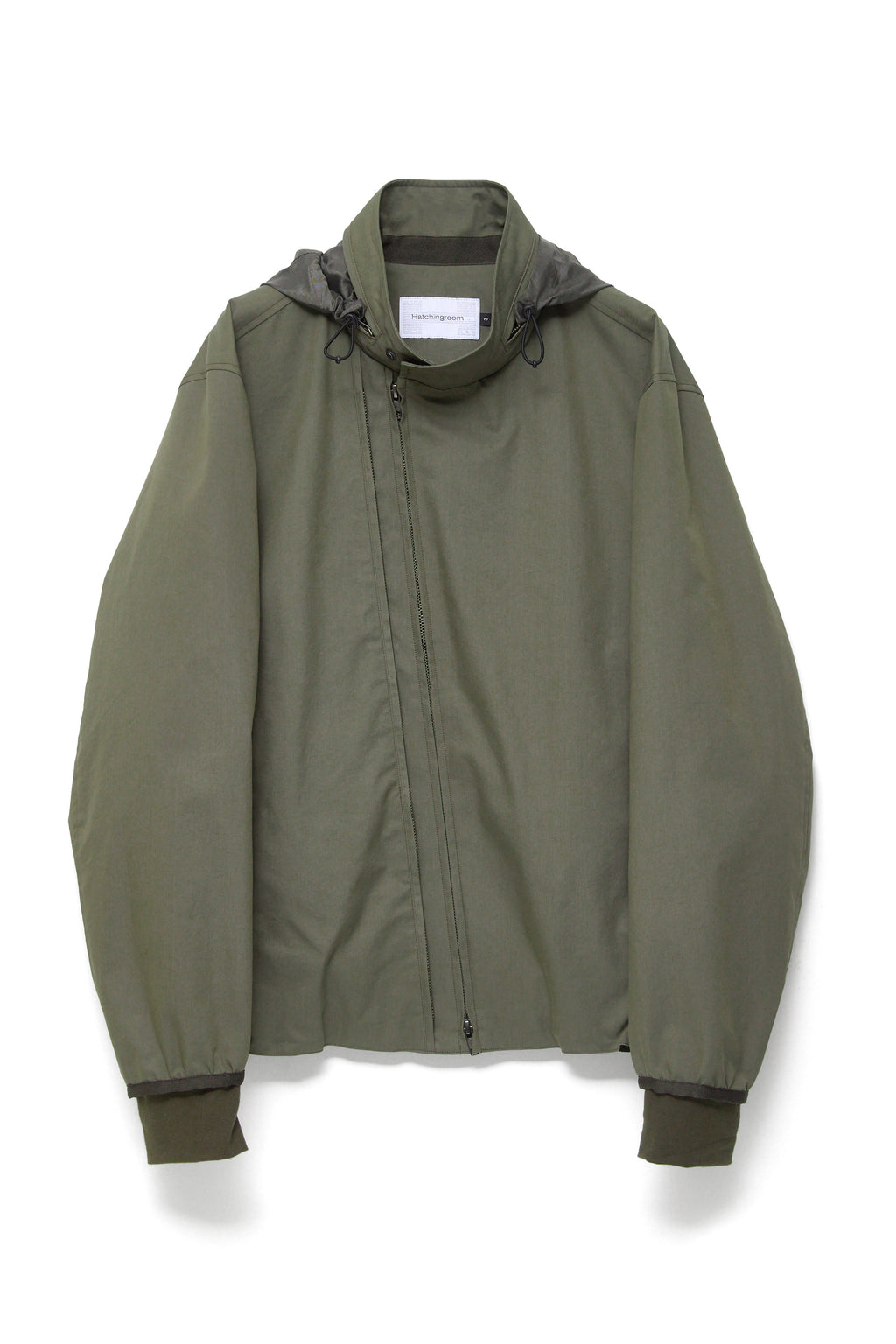 Hatchingroom - Diagonal Zip Jacket V2 (Olive) product image 1 | TRAB K-Fashion Australia