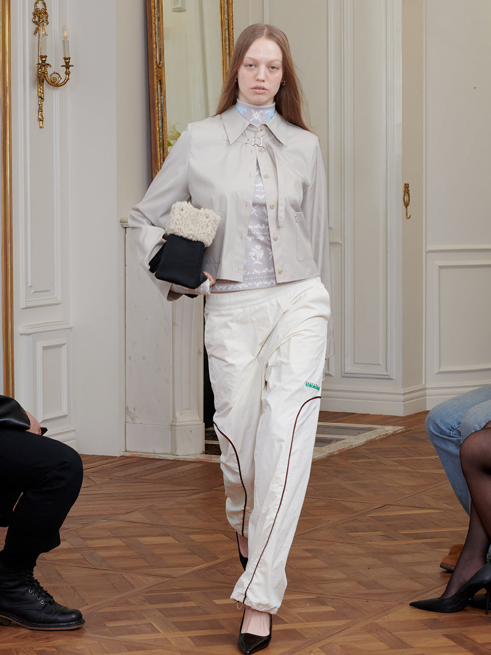 Kijun - Logo Woven Jogger Pants (Ivory) product image 7 | TRAB K-Fashion Australia
