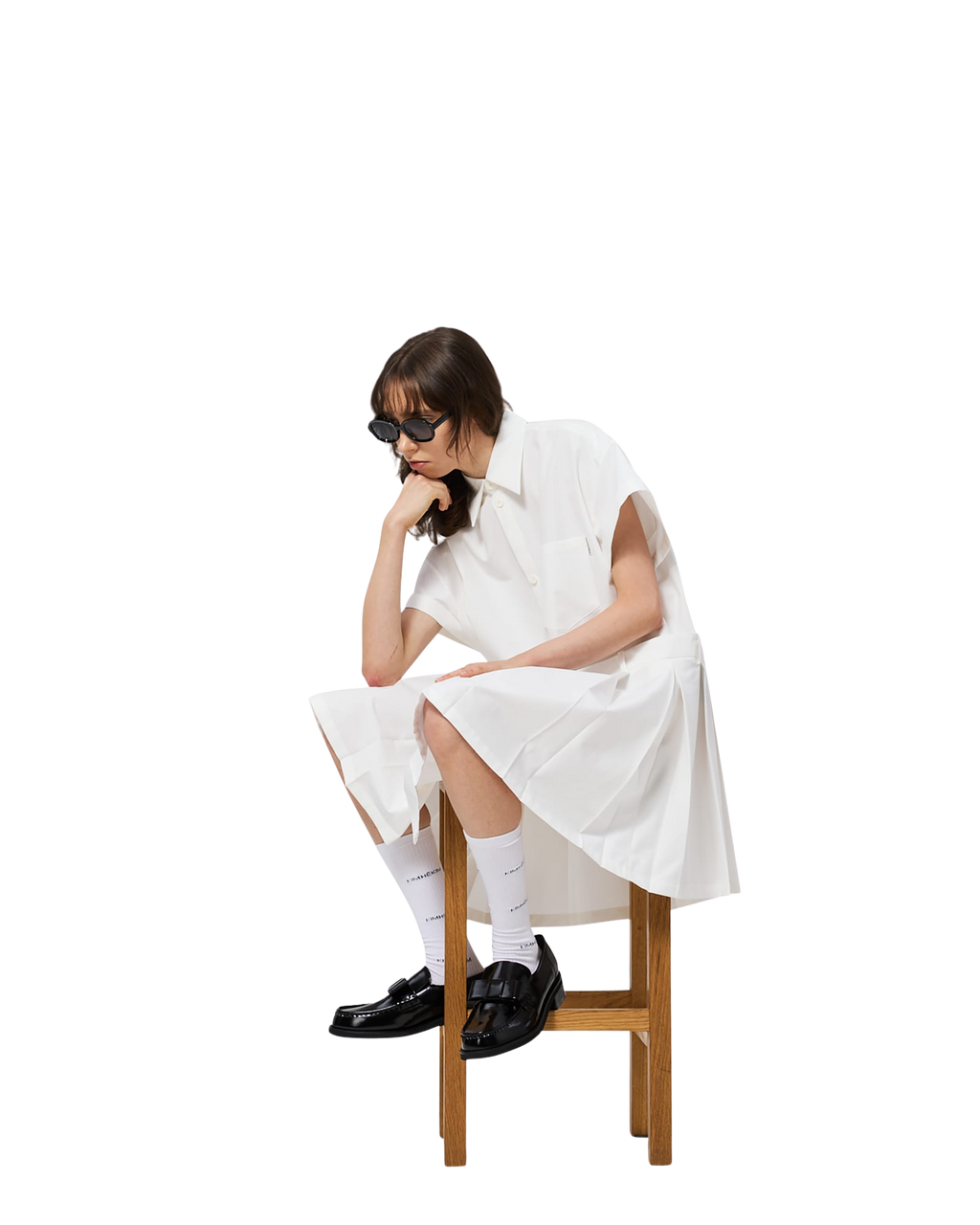 Kimhe Kim - Kokka Shirt Dress (White) product image 11 | TRAB K-Fashion Australia