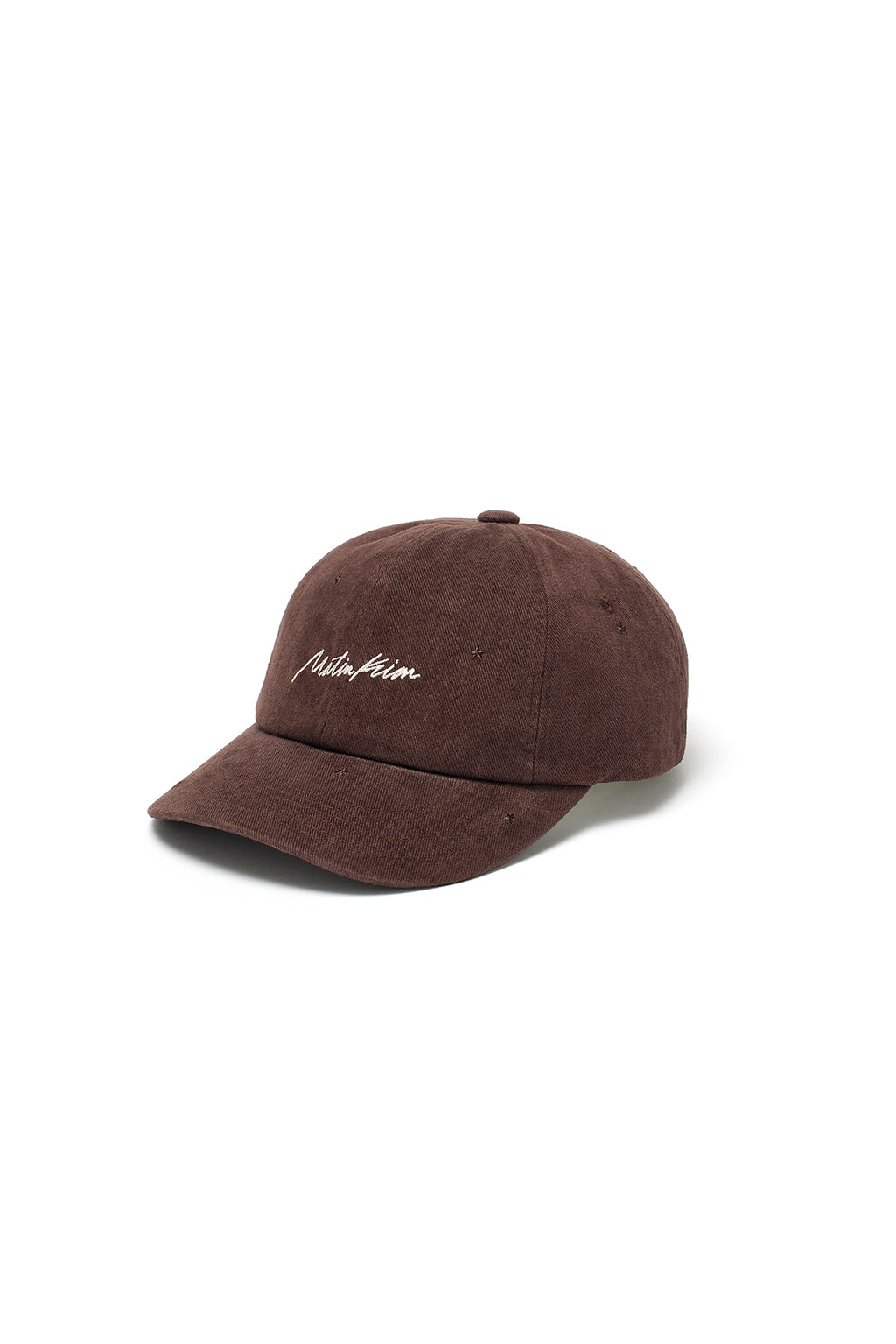 Matin Kim - Cursive Star Embroidery Ball Cap (Brown) product image 5 | TRAB K-Fashion Australia