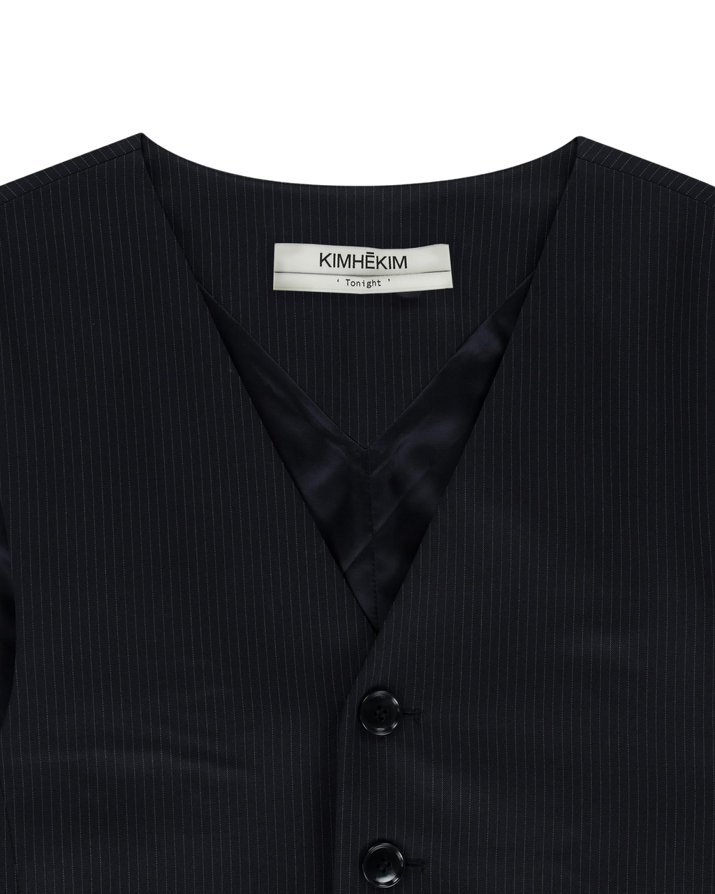 Kimhe Kim - Stripped Classic Vest (Navy) product image 15 | TRAB K-Fashion Australia