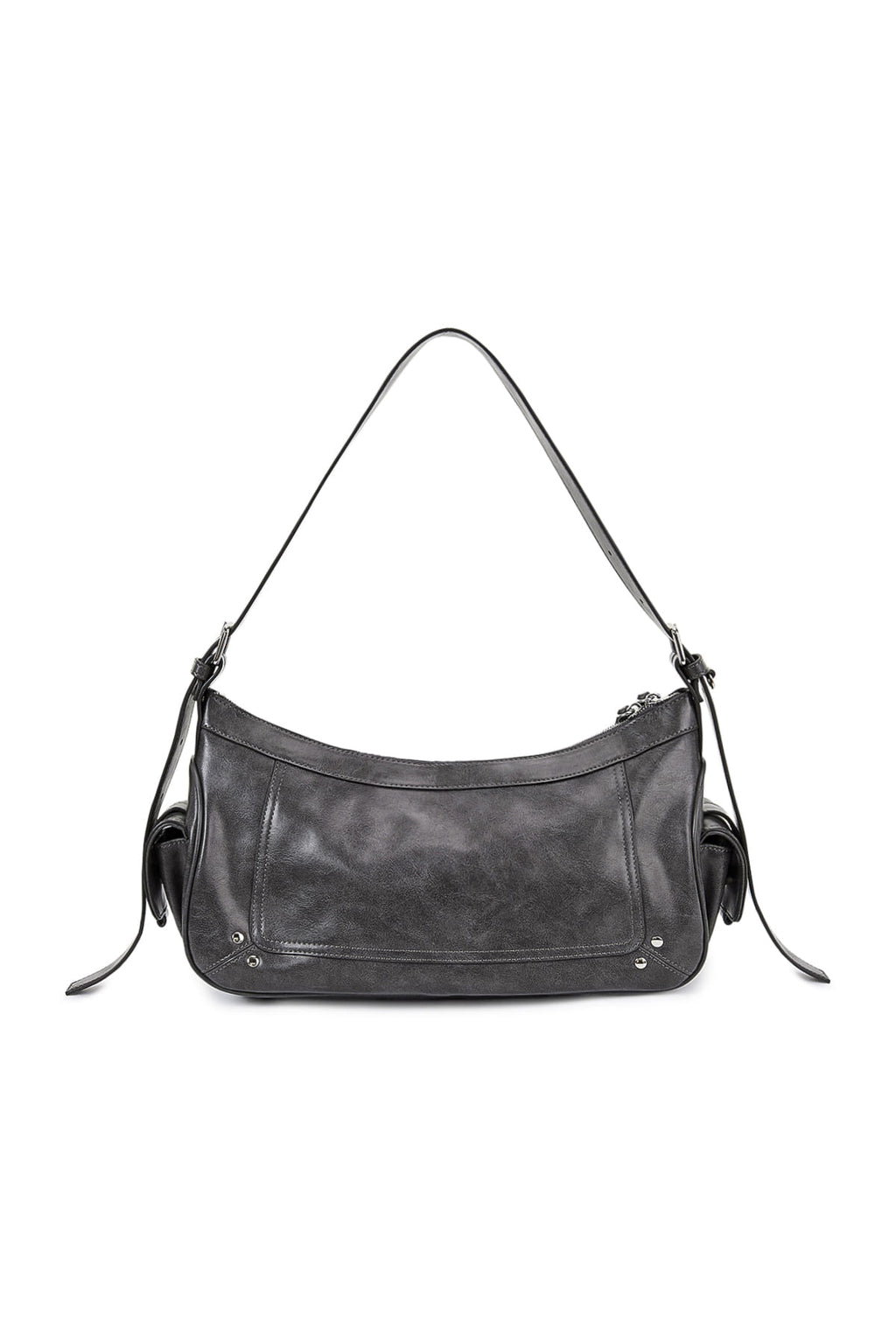 Matin Kim - Rivet Point Quad Shoulder Bag (Charcoal) product image 2 | TRAB K-Fashion Australia