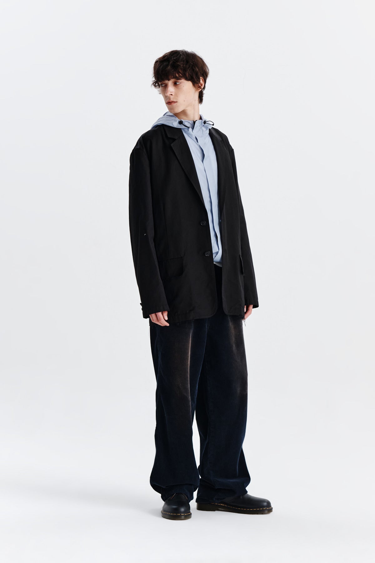 Matin Kim - Washed Corduroy Pants (Navy) product image 9 | TRAB K-Fashion Australia