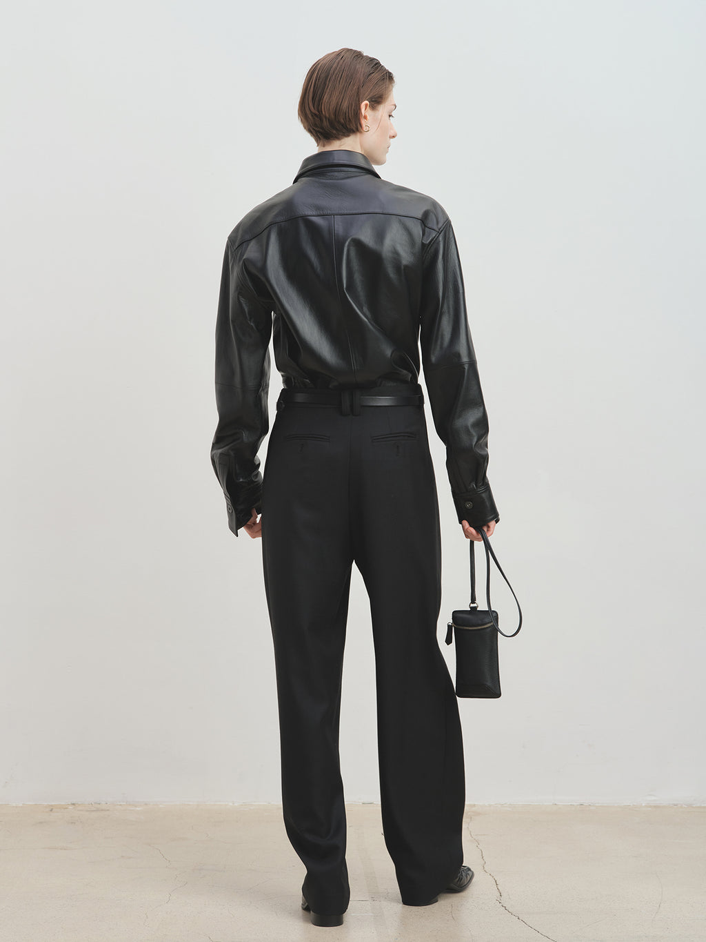 Tonywack - Pleated Wool Tailored Pants (Black) product image 6 | TRAB K-Fashion Australia