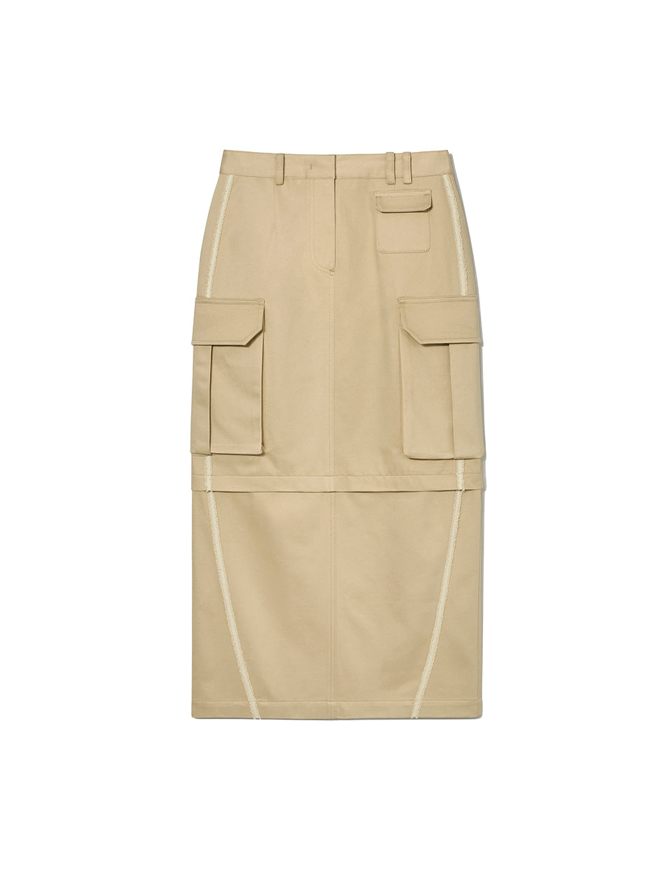 Kijun - JOEL Cargo Long Skirt (Beige) product image 8 | TRAB K-Fashion Australia