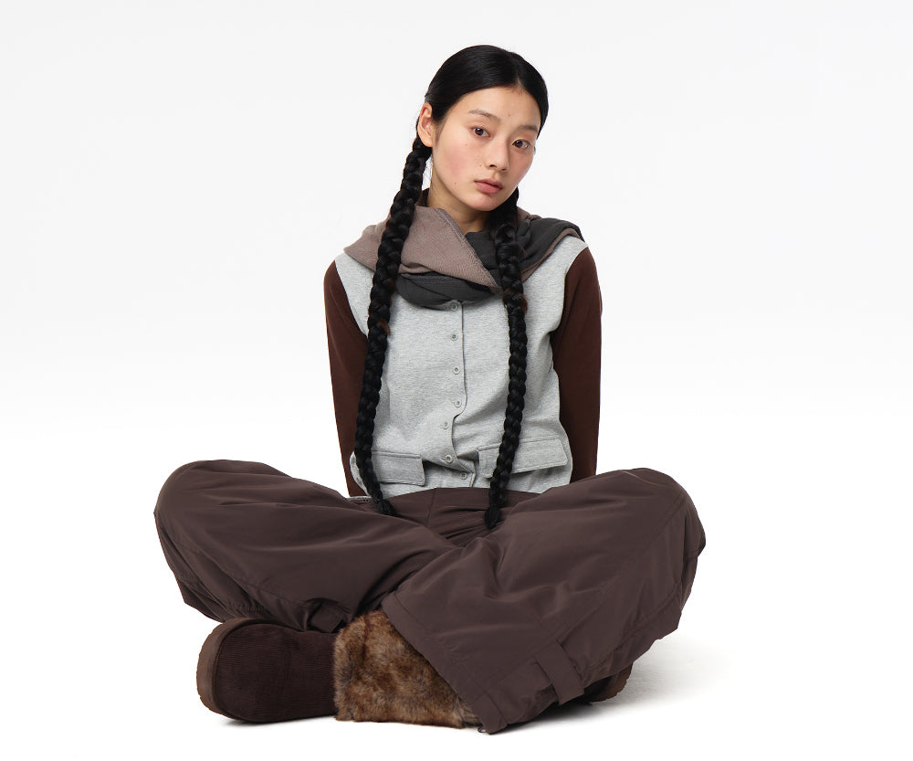 Coyseio - Two-Tone Reversible Muffler (Cocoa) product image 3 | TRAB K-Fashion Australia