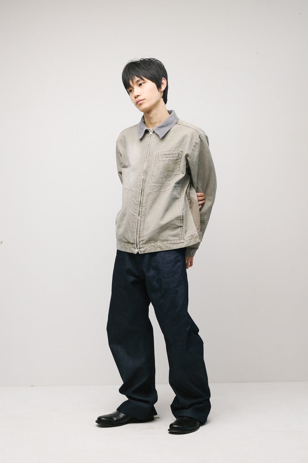 Hatchingroom - Canvas Work Jacket (Faded Beige) product image 9 | TRAB K-Fashion Australia