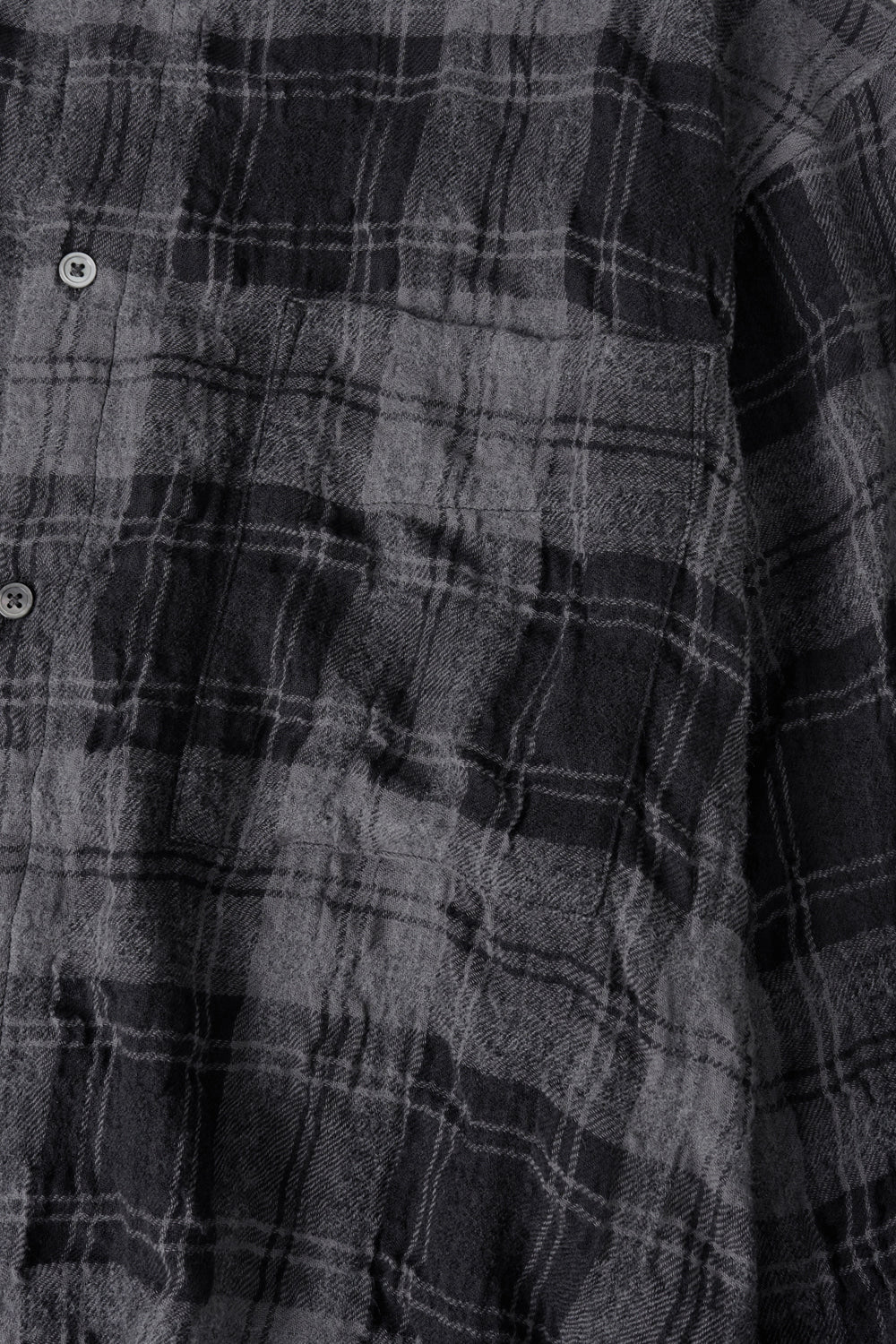 Hatchingroom - Crop Shirt Gauze Wool Check (Charcoal) product image 5 | TRAB K-Fashion Australia
