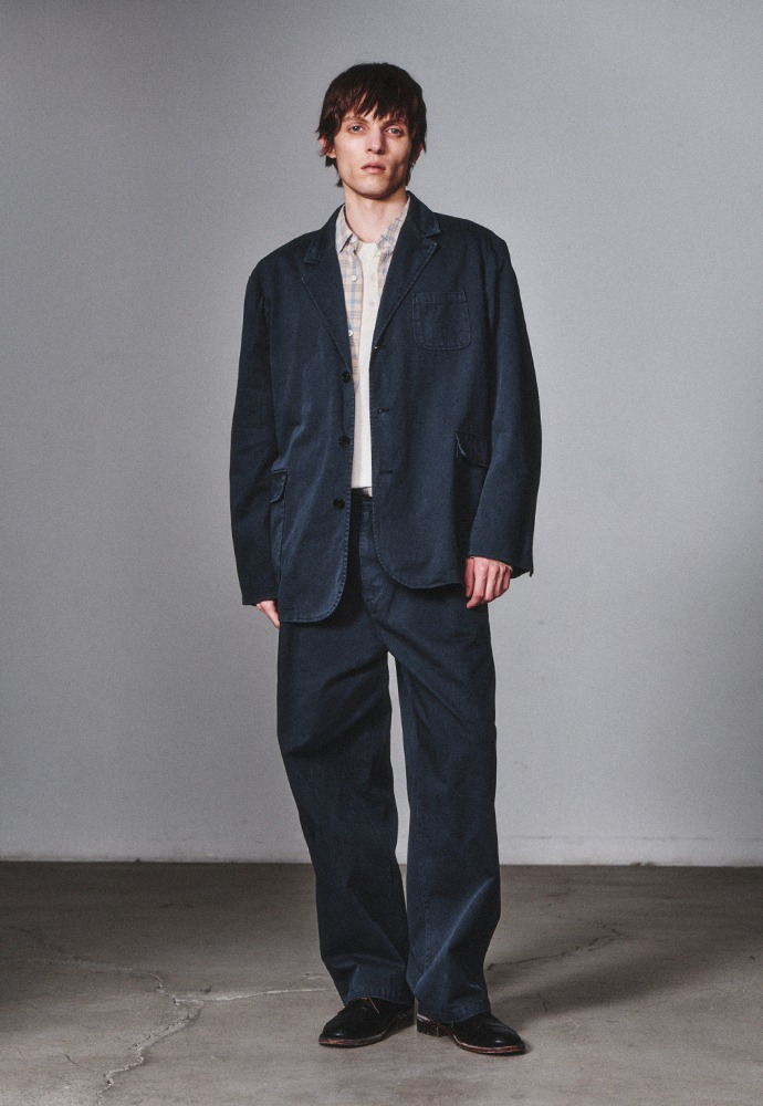 Art if acts - Washed 3 Button Blazer (Dark Navy) product image 1 | TRAB K-Fashion Australia