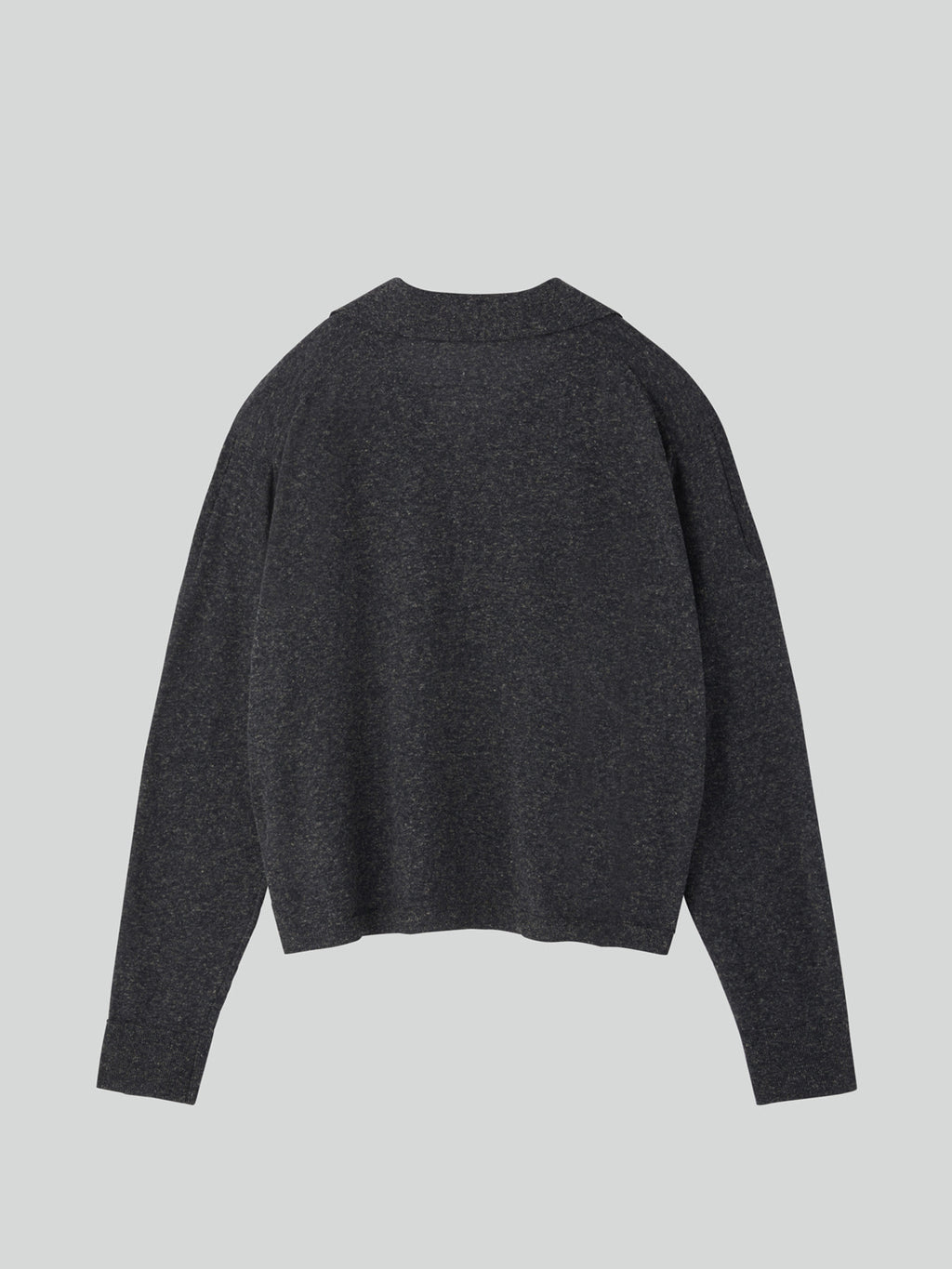 Recto - Linen Blend Polo Top (Charcoal Grey) product image 5 | TRAB K-Fashion Australia