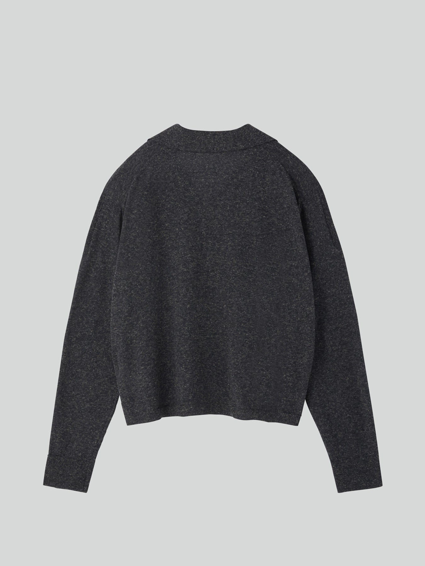 Recto - Linen Blend Polo Top (Charcoal Grey) product image 5 | TRAB K-Fashion Australia