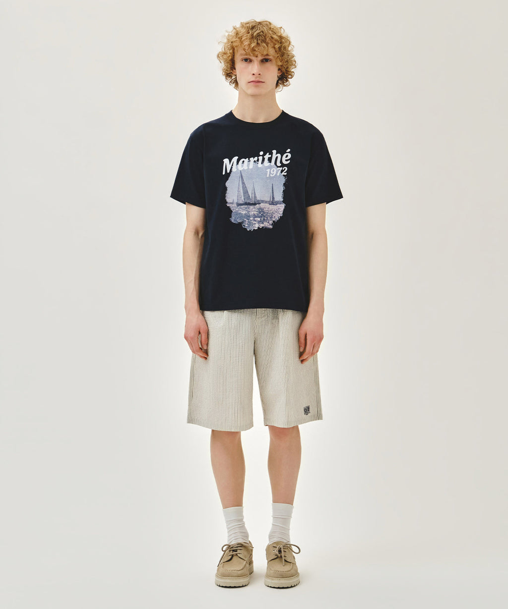 Marithe & Francois Girbaud - Aerocool Vacance Graphic Tee (Dark Navy) product image 5 | TRAB K-Fashion Australia