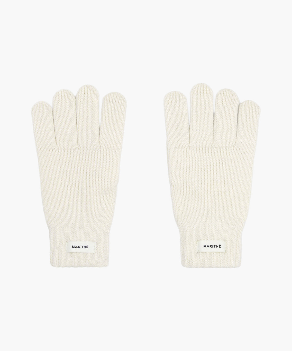 Marithe & Francois Girbaud - Regular Logo Muffler & Glove Set (Ivory) product image 5 | TRAB K-Fashion Australia