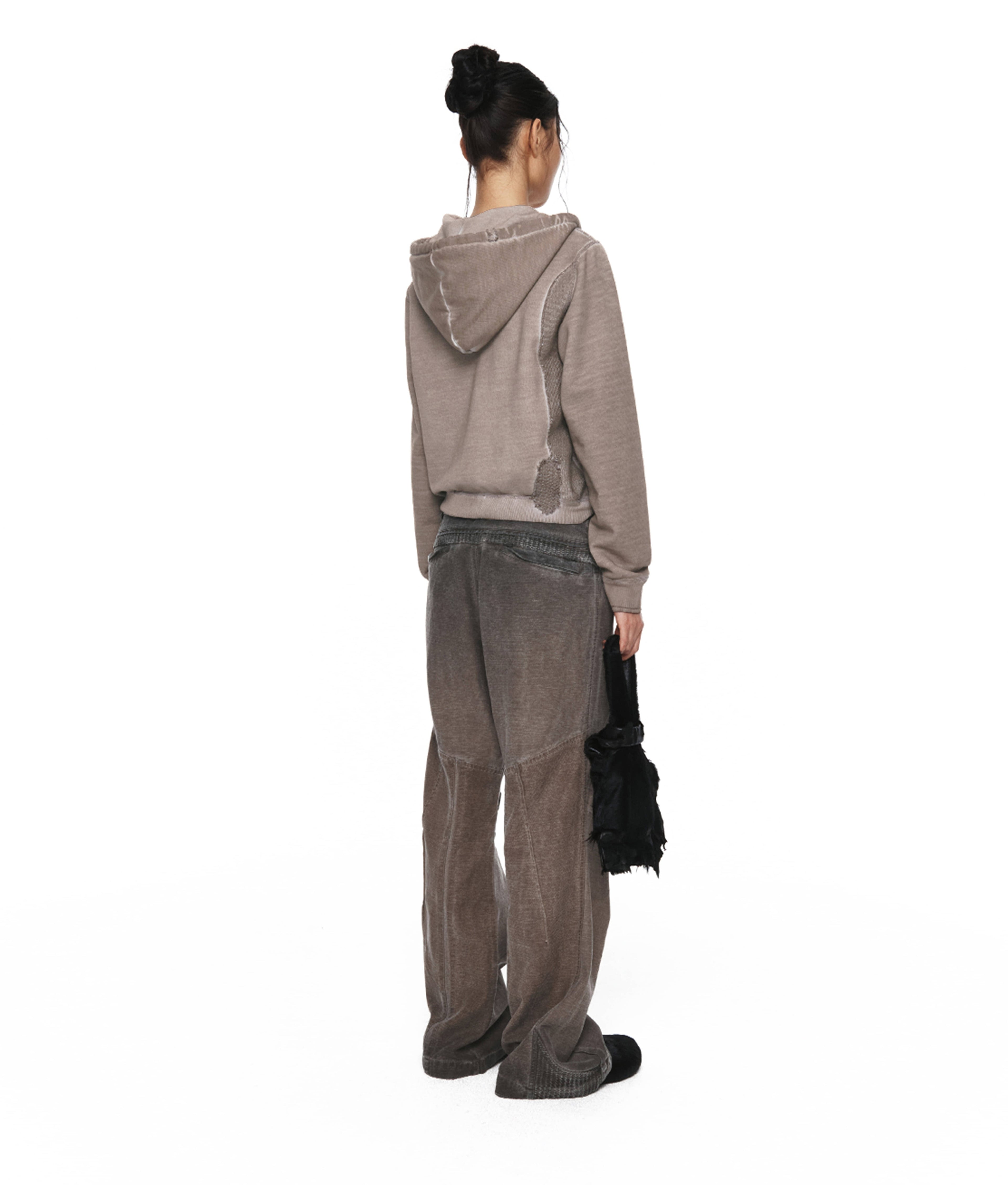 XLIM - Ep.8 Women 01 Hoodie Zipup (Washed Taupe) product image 4 | TRAB K-Fashion Australia