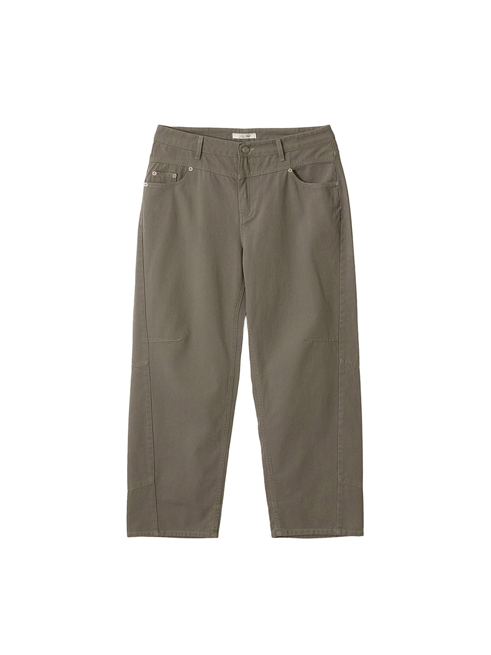 Kijun - Double Waist 5-Pocket Pants (Sand) product image 7 | TRAB K-Fashion Australia