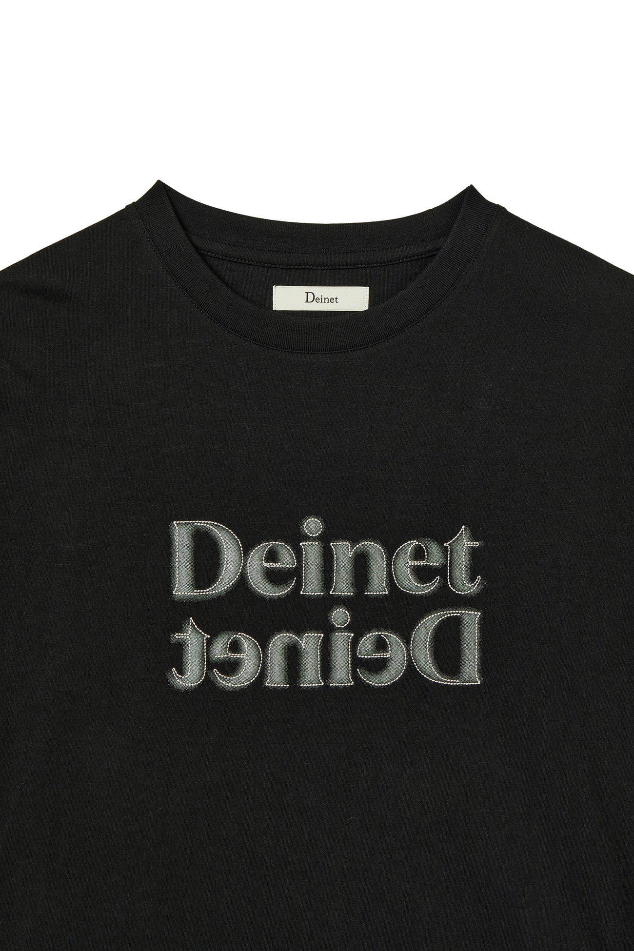 Deinet - Brushed Stitch Point Regular T-Shirt (Black) product image 3 | TRAB K-Fashion Australia
