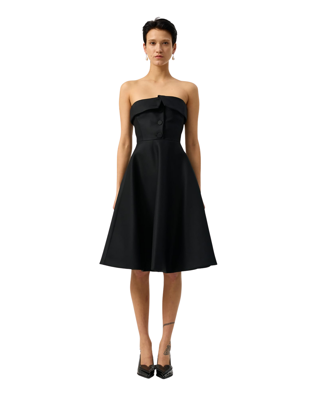 Kimhe Kim - Neo Emma Tube Top Midi Dress (Black) product image 2 | TRAB K-Fashion Australia